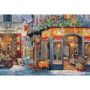 Dimensions Gold Collection European Bistro 35224 16x11" Cross Stitch Kit New